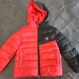 Spyder Kids Red and Black Puffer Jacket Sz 6